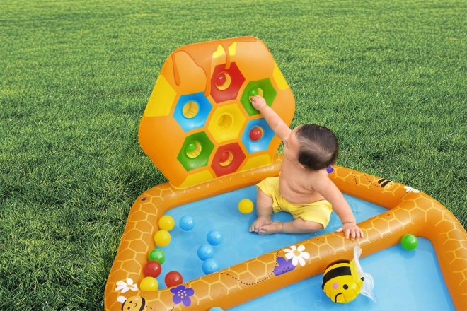 Inflatable Bee Kids Pool with Game and Balls