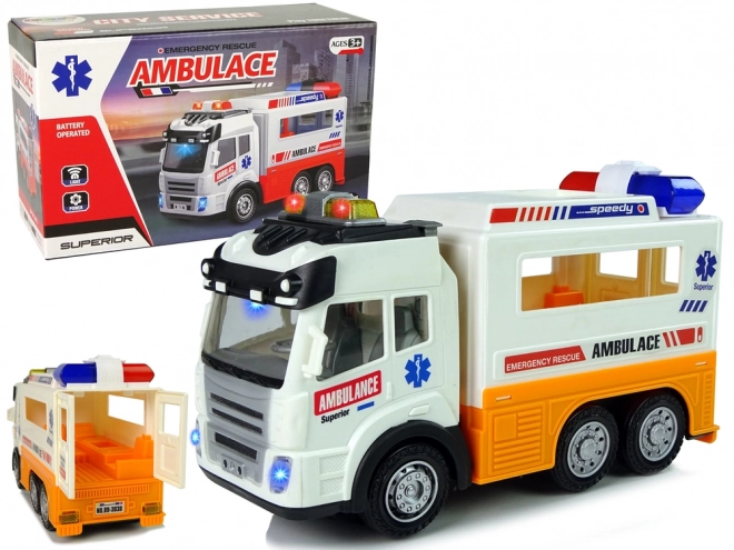 Ambulance Toy Car with Lights and Sounds