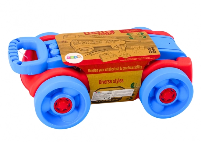 Blue and Red Rolling Block Set for Kids