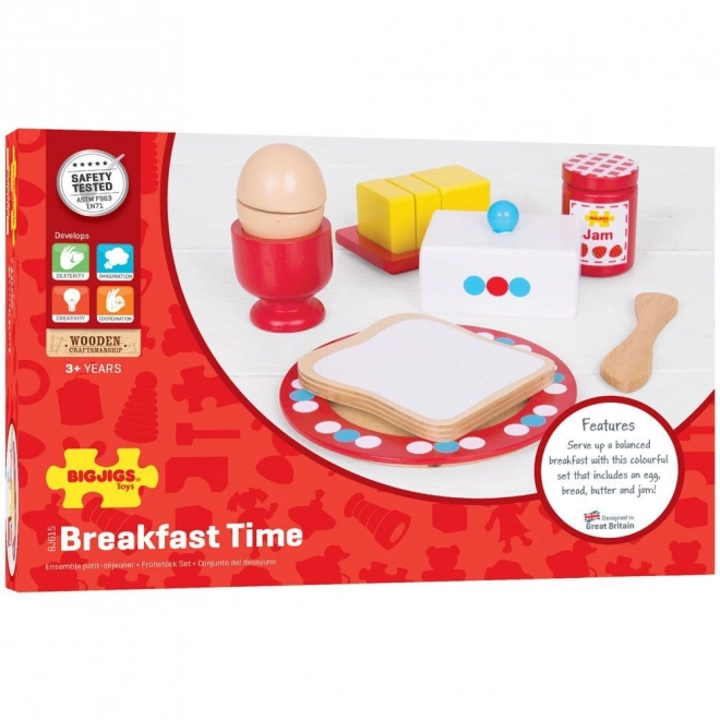 Wooden Breakfast Set by Bigjigs Toys