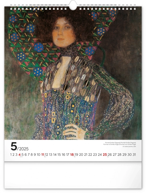 Wall Calendar Gustav Klimt 2025