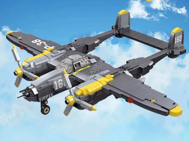 Technical Building Blocks Set: P-38 Fighter Plane