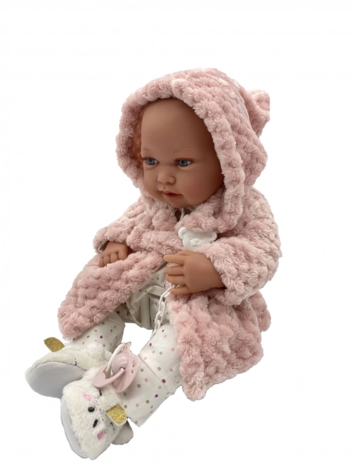 Realistic Newborn Baby Doll with Full Vinyl Body - 42 cm