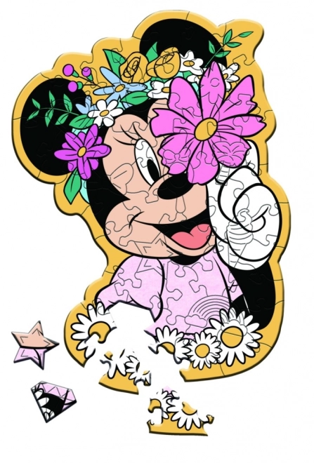 Wooden Puzzle Minnie Mouse World