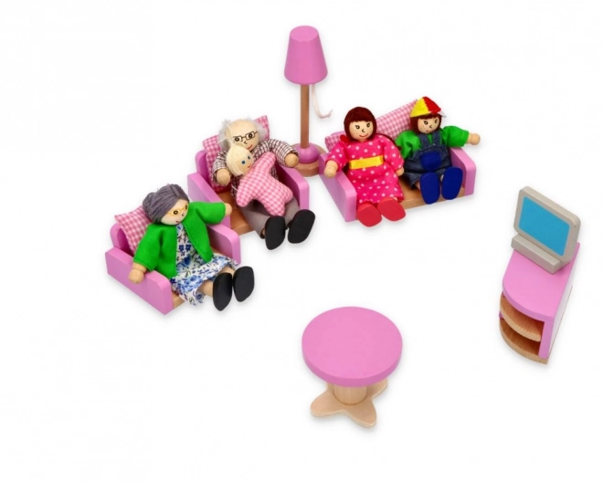 Furniture Set for Dollhouse Living Room