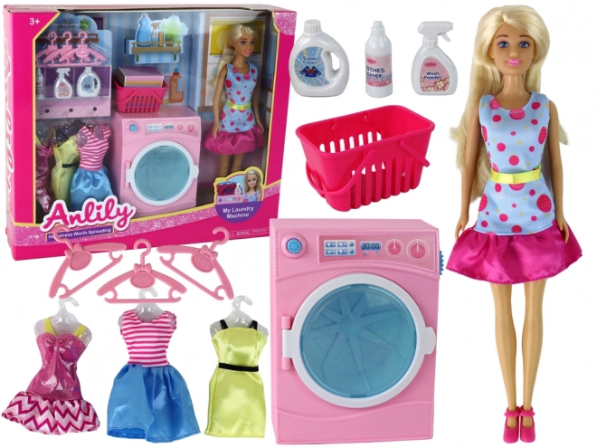 Anlily Doll Laundry Set with Washer