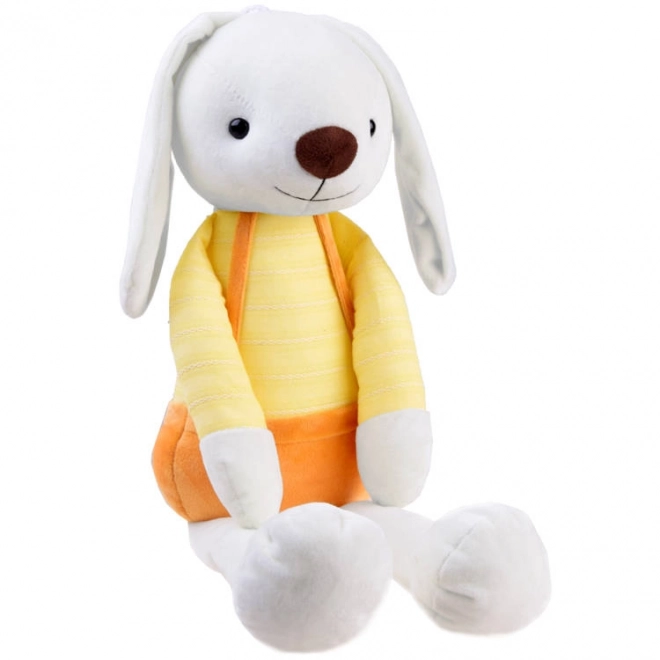 Plush Rabbit in Overalls Toy – Yellow