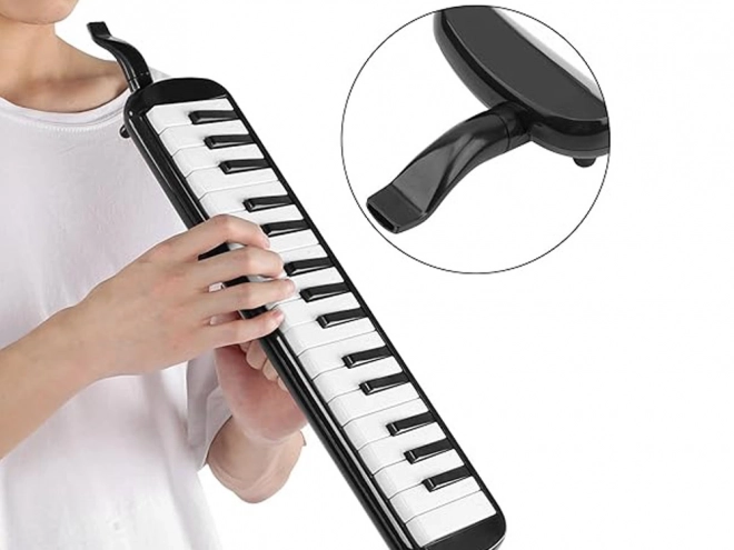 Musical Instrument 32-Key Melodica with Case