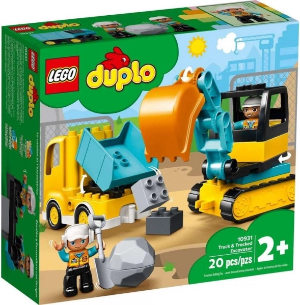 Lego Duplo lastbil og bæltegraver