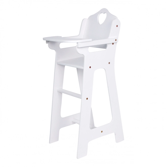 Small Foot Wooden Doll High Chair White