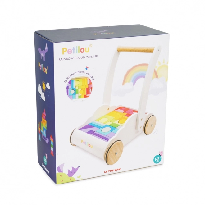 Le Toy Van Petilou Rainbow Block Cart