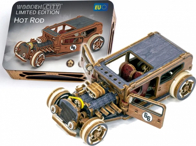 Wooden City 3D Puzzle Hot Rod Limited Edition