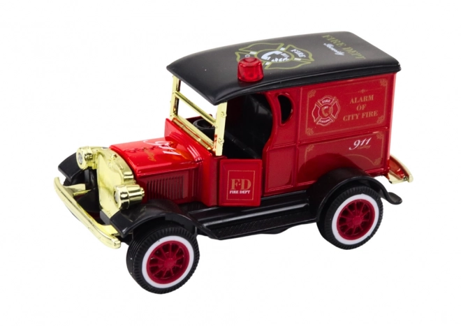 Classic Red Fire Truck Toy with Lights and Sounds