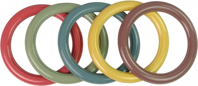 Anelli colorati e struttura resistente