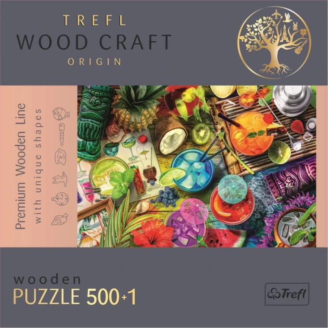 Trefl Wooden Craft Puzzle Vibrant Cocktails