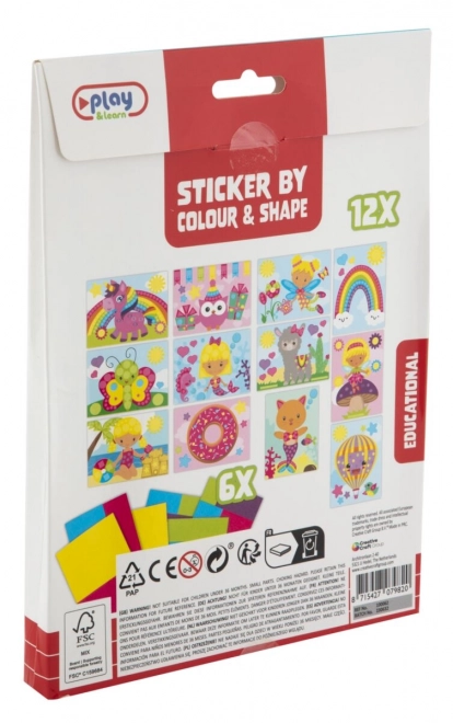 Creative Mosaic Sticker Set by Numbers and Shapes