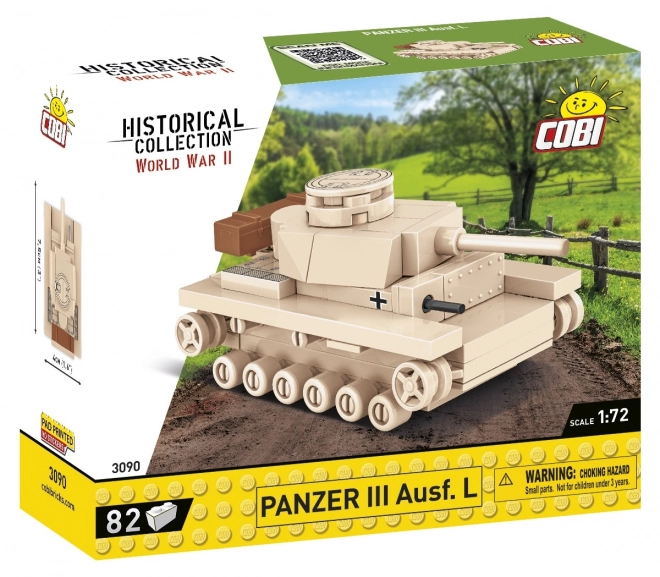 Brick Model Panzer III Tank