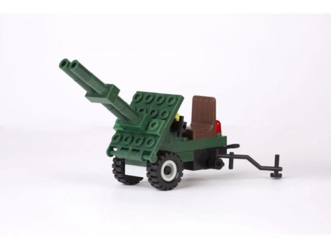 Military Jeep with Cannon Building Set