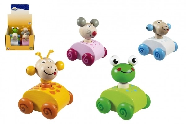 Wooden Animal Squeakers Set