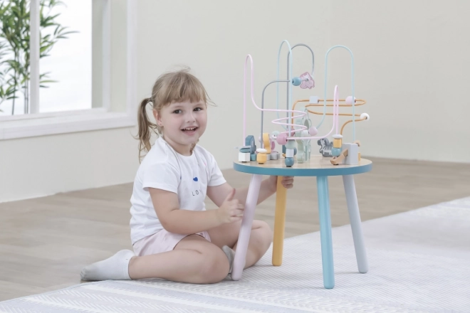 Wooden Activity Table with Maze