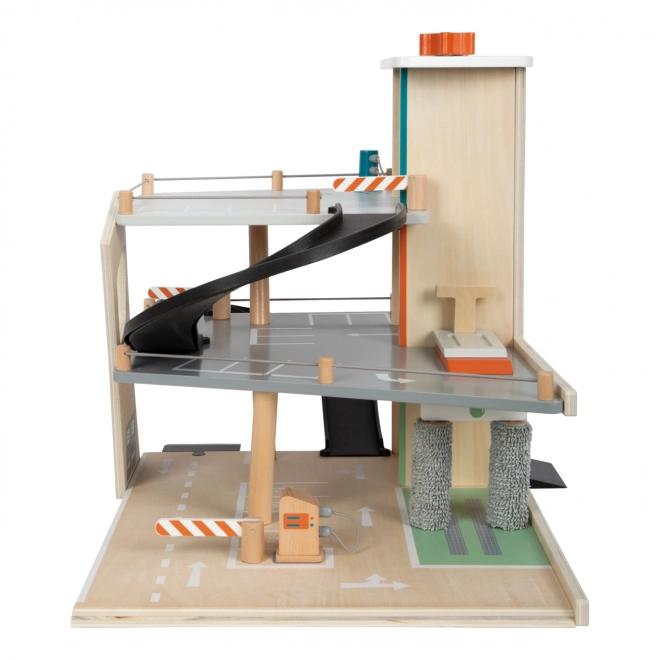 Wooden Racing Parking Lot Small Foot