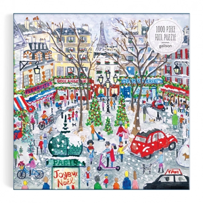 Galison Foil Puzzle Michael Storrings Christmas in Paris