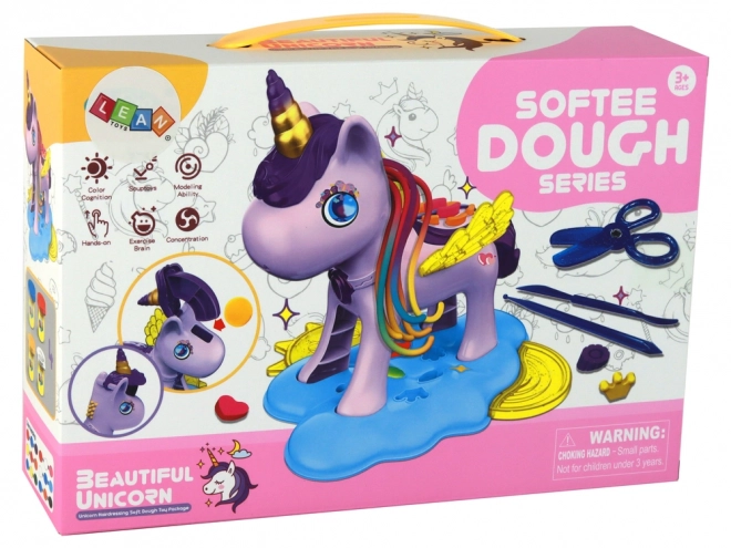 Unicorn Play Dough Hair Salon Set