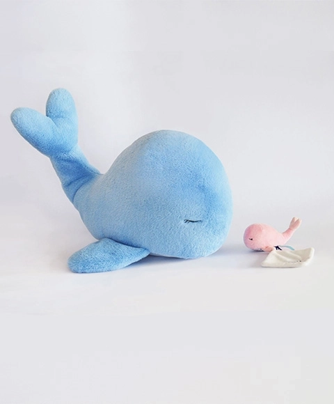 Plush Blue Whale Toy