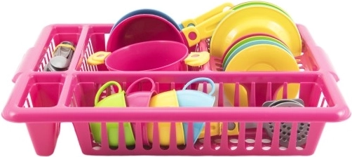 Practical draining rack teaches tidiness
