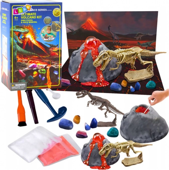 Edukativni set erupcije vulkana i dinosauri