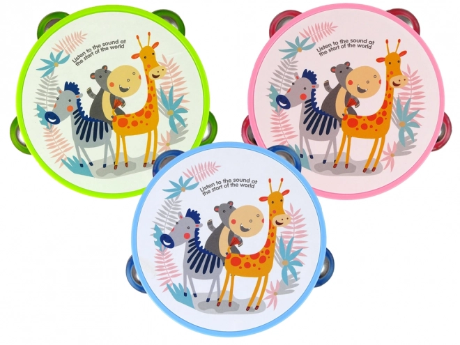 Musical Animal Tambourine for Kids