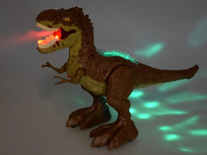 Remote-Controlled Gesture Dinosaur T-Rex Toy – brown