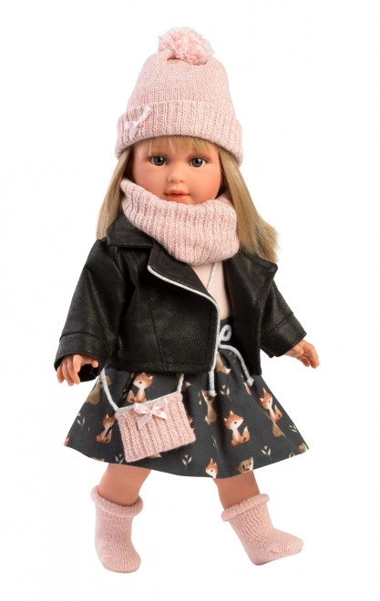 Realistic Doll Carla with Soft Cloth Body - 40 cm