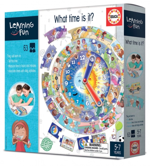 Educa Learning is Fun: What Time Is It? Puzzle and Game