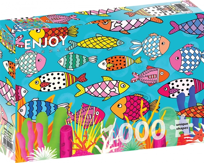 Enjoy fish pattern puzzle 1000 pieces