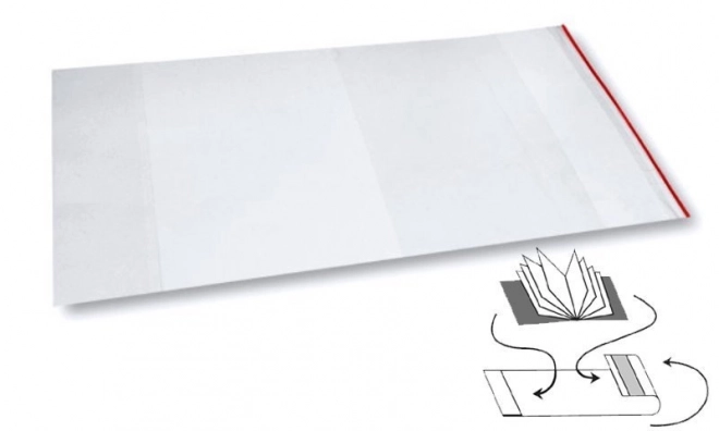 Universal Transparent PP Cover with Adhesive Strip