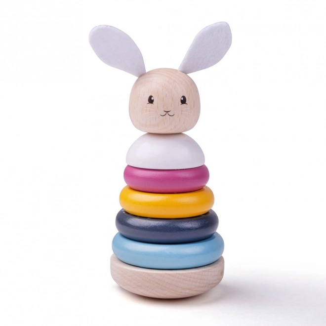 Bigjigs Baby Wooden Stacking Tower Bunny