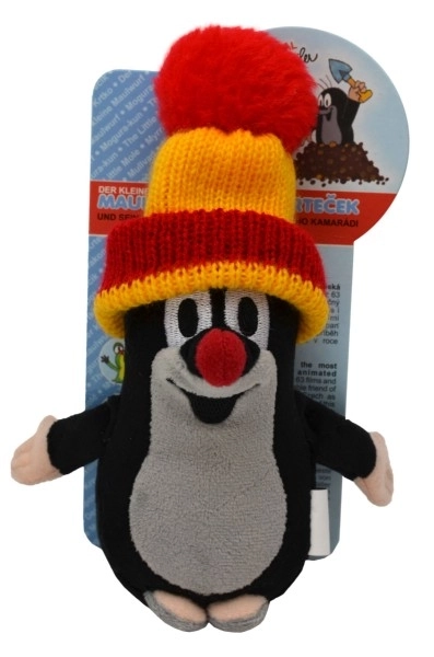 Little Mole Plush with Removable Red and Yellow Hat