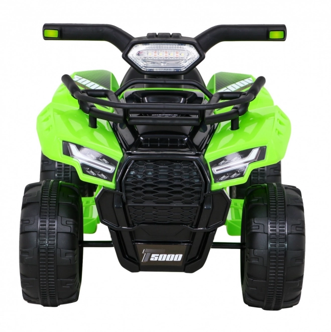 Green Children's Ride-On Quad with LED & MP3