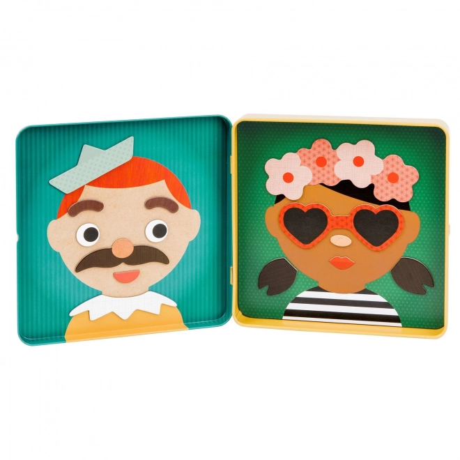 Magnetic Puzzle Cheerful Faces