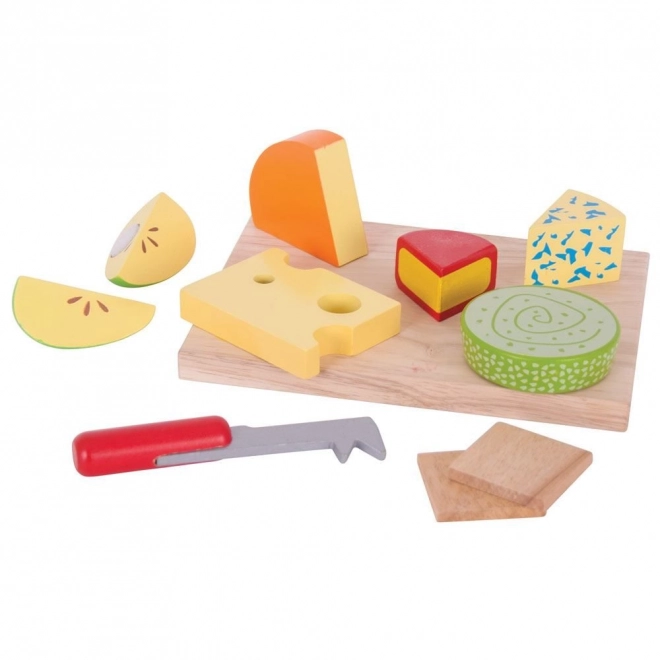 Bigjigs wooden cheese set