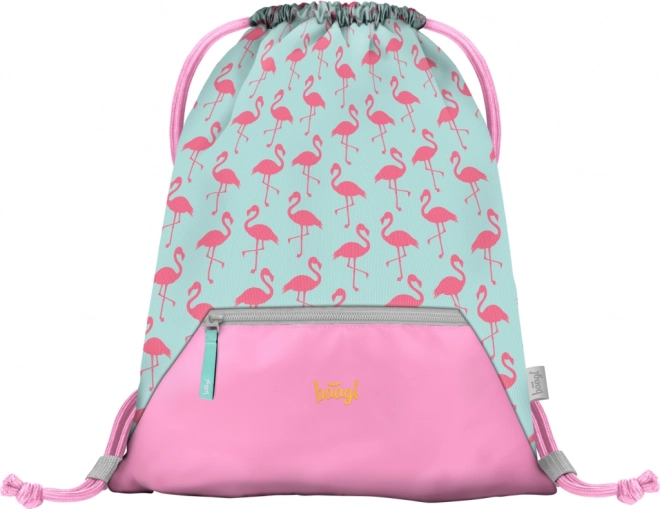 Baagl Flamingo Backpack Set