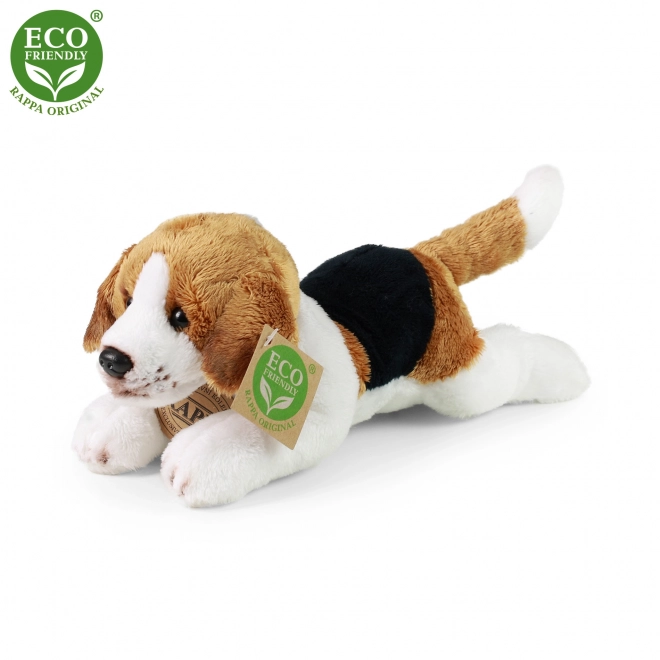 Eco-friendly plush lying dog 18 cm