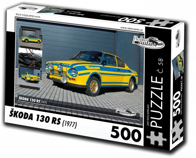 Retro Cars Puzzle Škoda 130 RS 1977