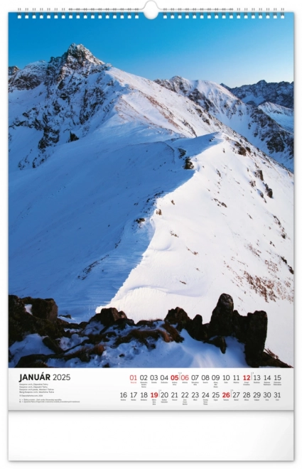 Wall Calendar of Tatra Mountains 2025