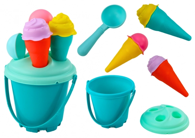 Sand Play Set with Ice Cream Molds