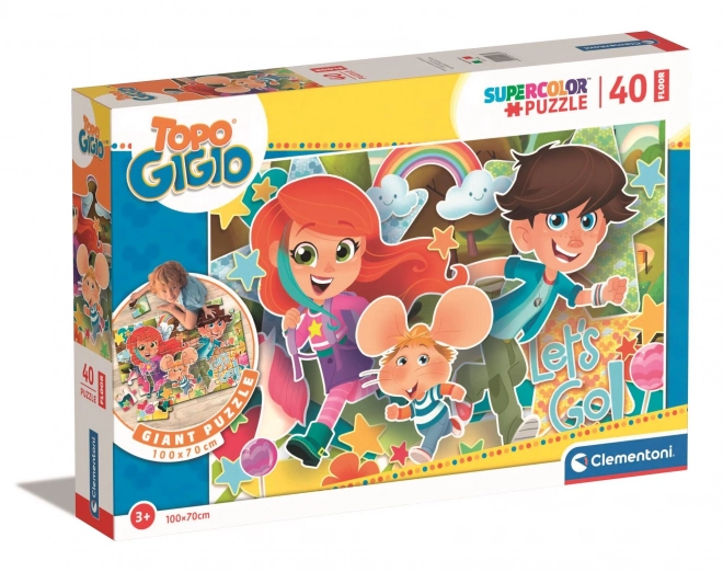 Giant Floor Puzzle Myšák Gigio - 40 Pieces