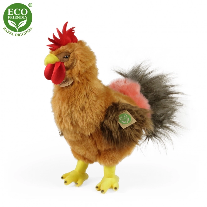 Plush Standing Rooster 33 cm Eco-Friendly