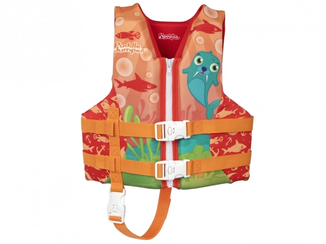 Children's Swim Vest with Walrus Design