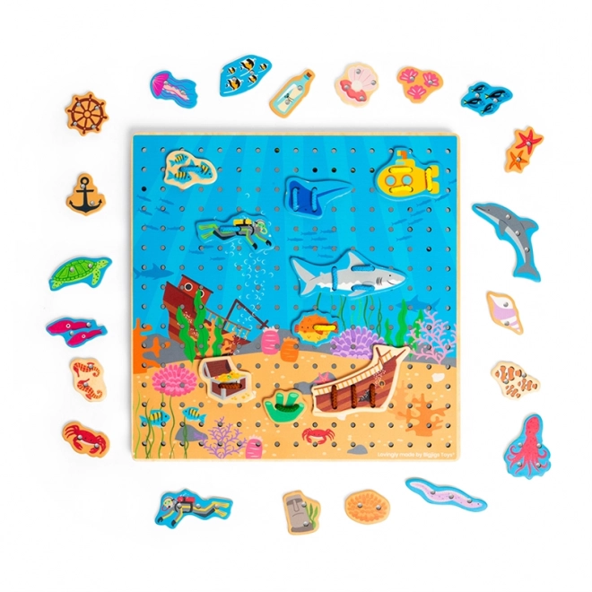 Bigjigs Toys Sea Threading Board